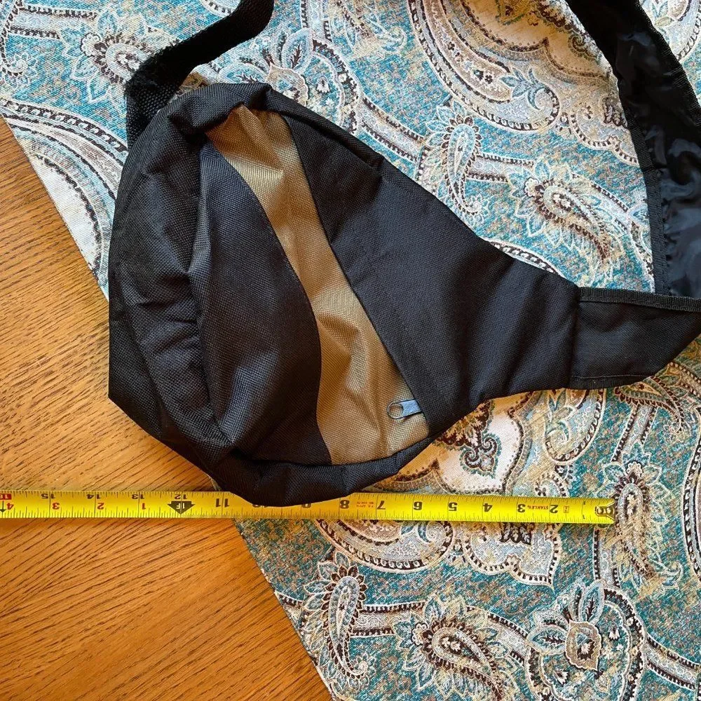 Crossbody Sling Bag Black Taupe Adjustable Belt Bag Travel Everyday Unisex